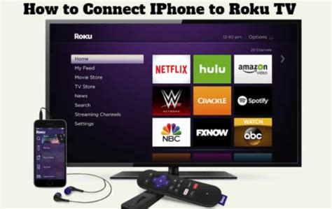 can you hook up iphone to roku